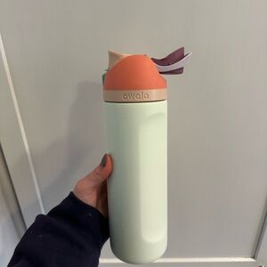 Owala Mint and Coral Water Bottle